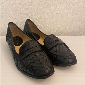 Cole Haan Women’s Black Woven Loafers